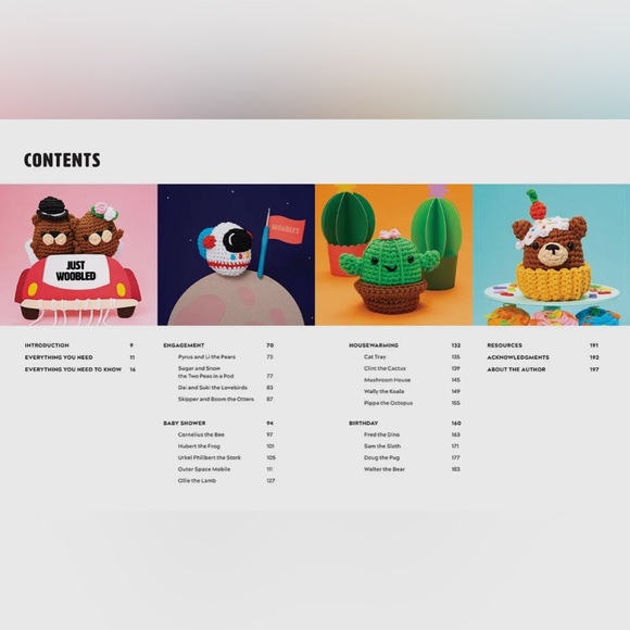 Crochet Amigurumi For Every Occasion by Justine Tiu Pattern Book Hardback - Picture 3 of 9